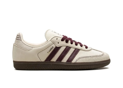 adidas Samba OG Wonder White Maroon (Women's)