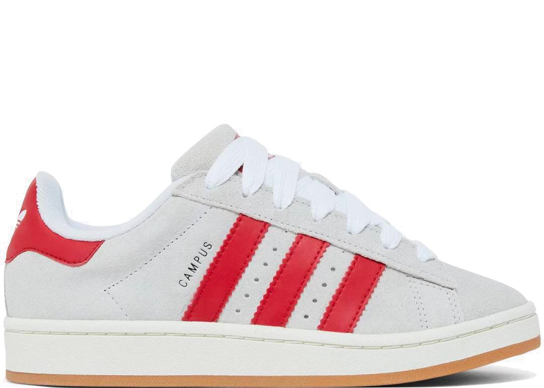 Adidas Campus 00s Crystal White Better Scarlet - PLUGSNEAKRS