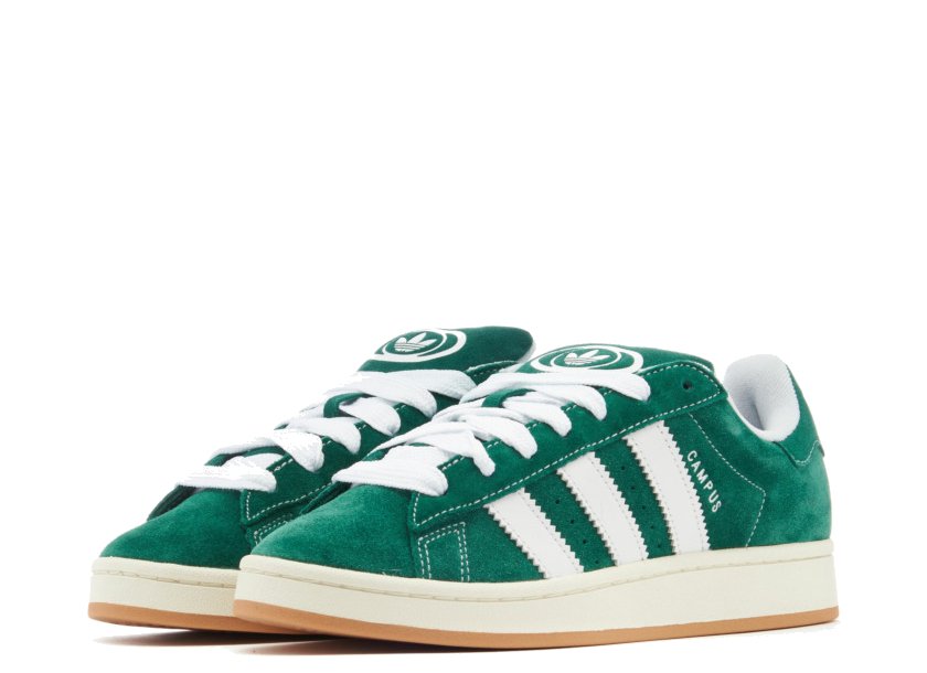 Adidas Campus 00s Dark Green Cloud White - PLUGSNEAKRS