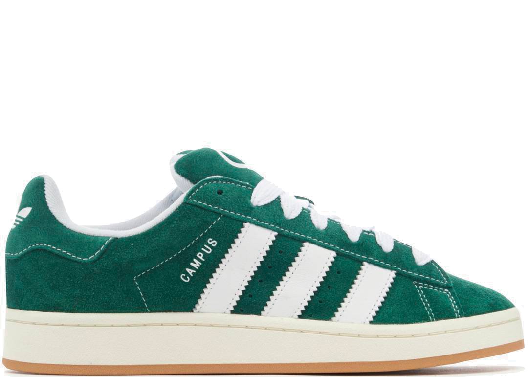 Adidas Campus 00s Dark Green Cloud White - PLUGSNEAKRS