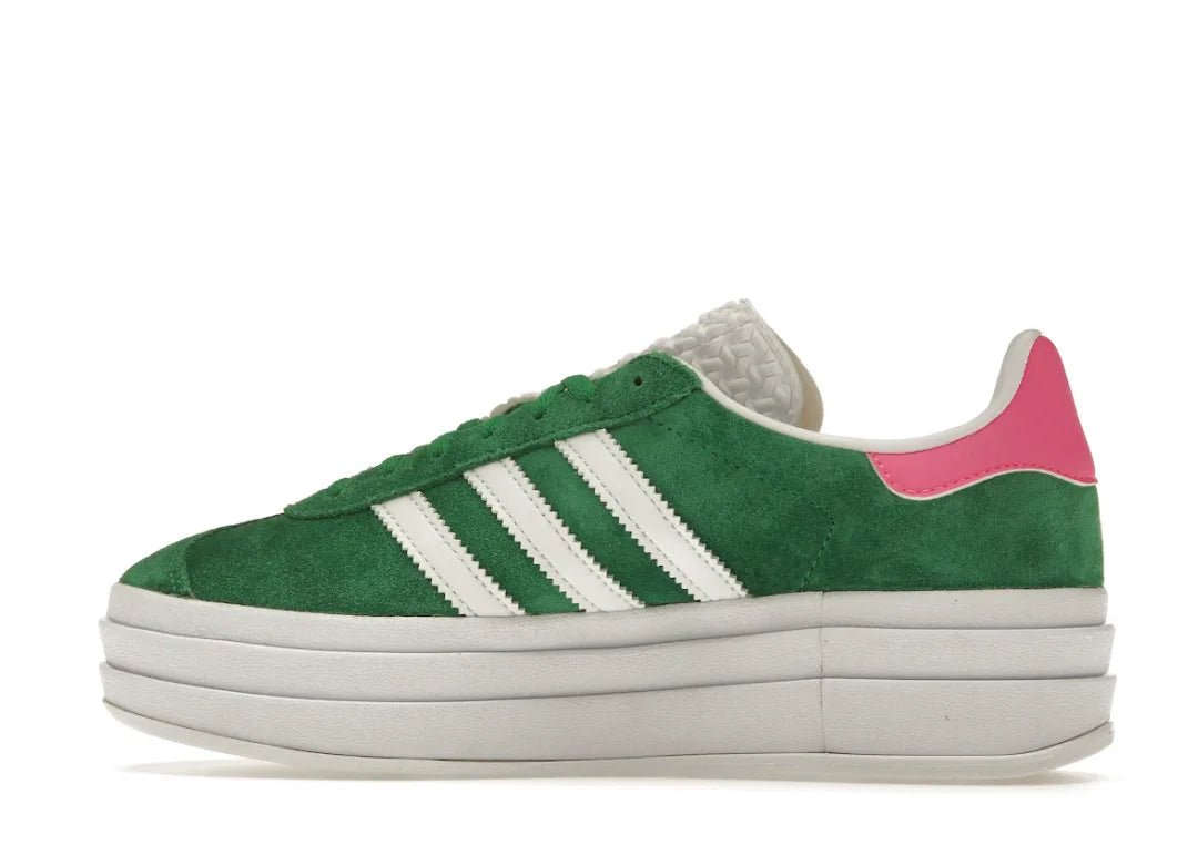 Adidas Gazelle Bold Green Lucid Pink - PLUGSNEAKRS