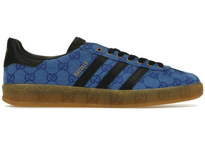 Adidas x Gucci Gazelle Blue GG Monogram - PLUGSNEAKRS