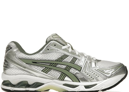 ASICS Gel-Kayano 14 White Pure Silver Slate Grey Sage - PLUGSNEAKRS