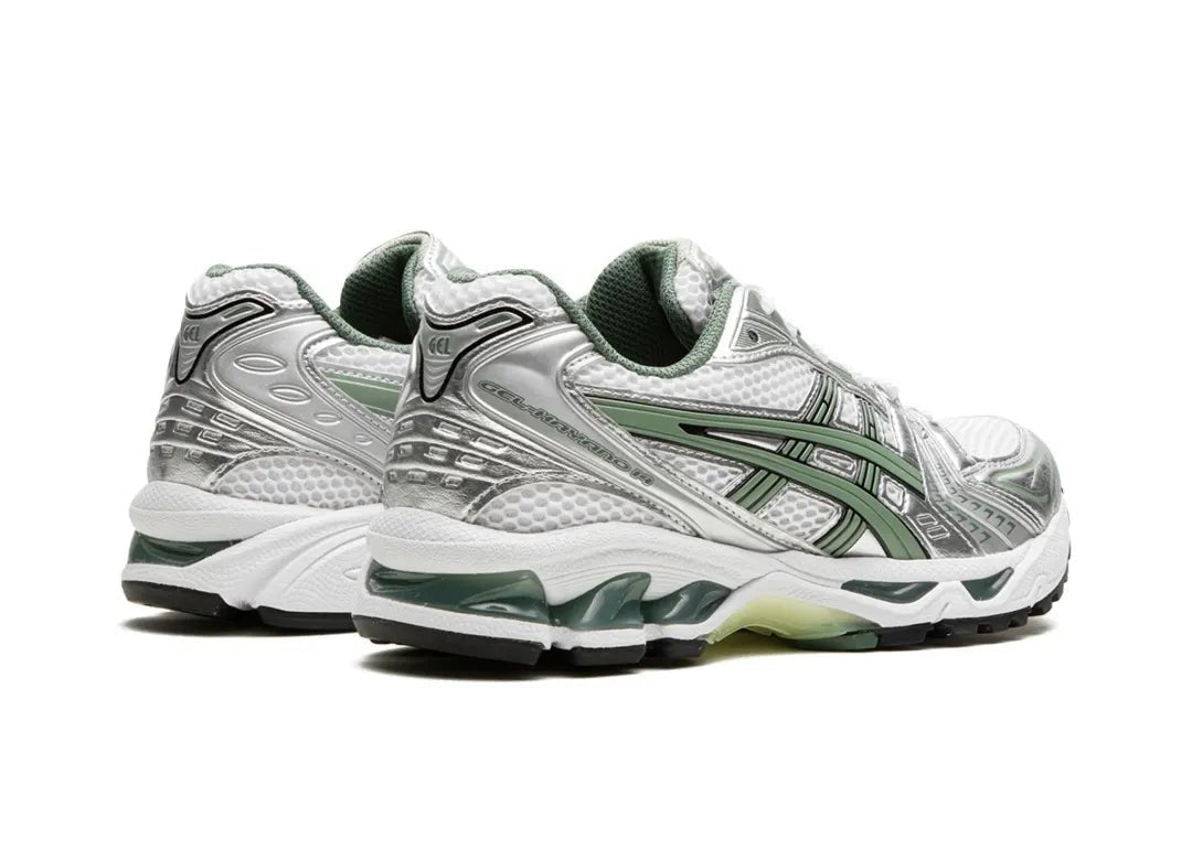 ASICS Gel-Kayano 14 White Pure Silver Slate Grey Sage - PLUGSNEAKRS