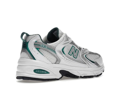 New Balance 530 White Silver Green - PLUGSNEAKRS