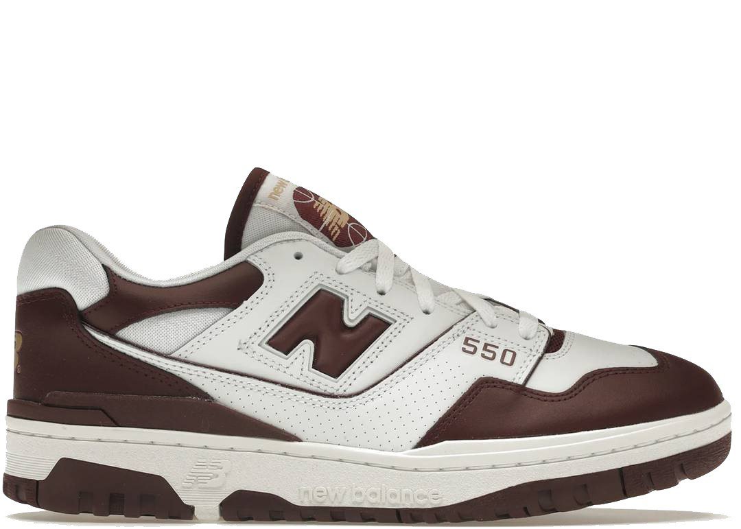 New Balance 550 White Burgundy - PLUGSNEAKRS