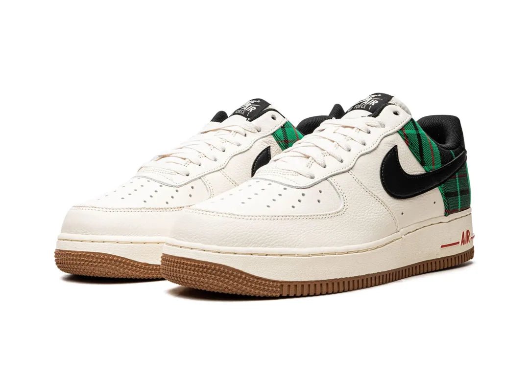 Nike Air Force 1 Low '07 LX Plaid Pale Ivory Stadium Green - PLUGSNEAKRS