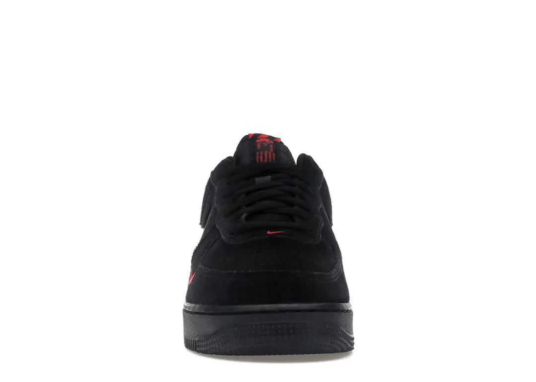 Nike Air Force 1 Low Multi-Swoosh Black Crimson - PLUGSNEAKRS