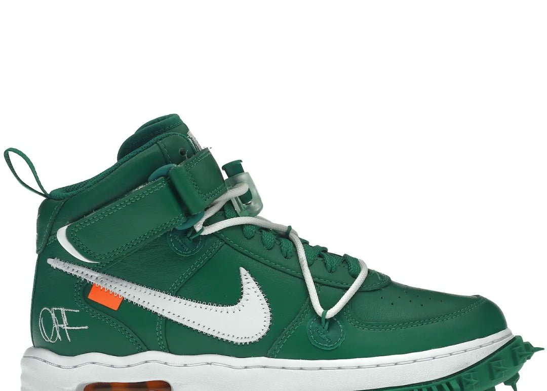 Nike Air Force 1 Mid Off-White Pine Green - PLUGSNEAKRS