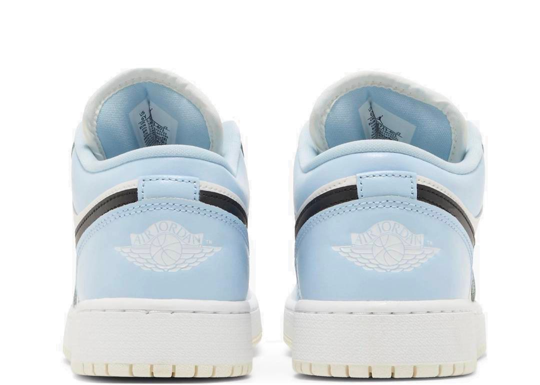 Nike Air Jordan 1 Low Ice Blue Black (GS) - PLUGSNEAKRS