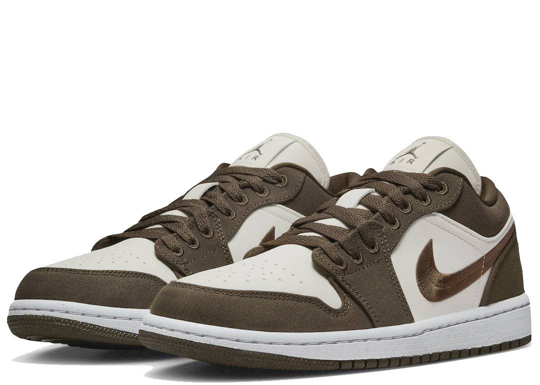 Nike Air Jordan 1 Low Light Olive - PLUGSNEAKRS