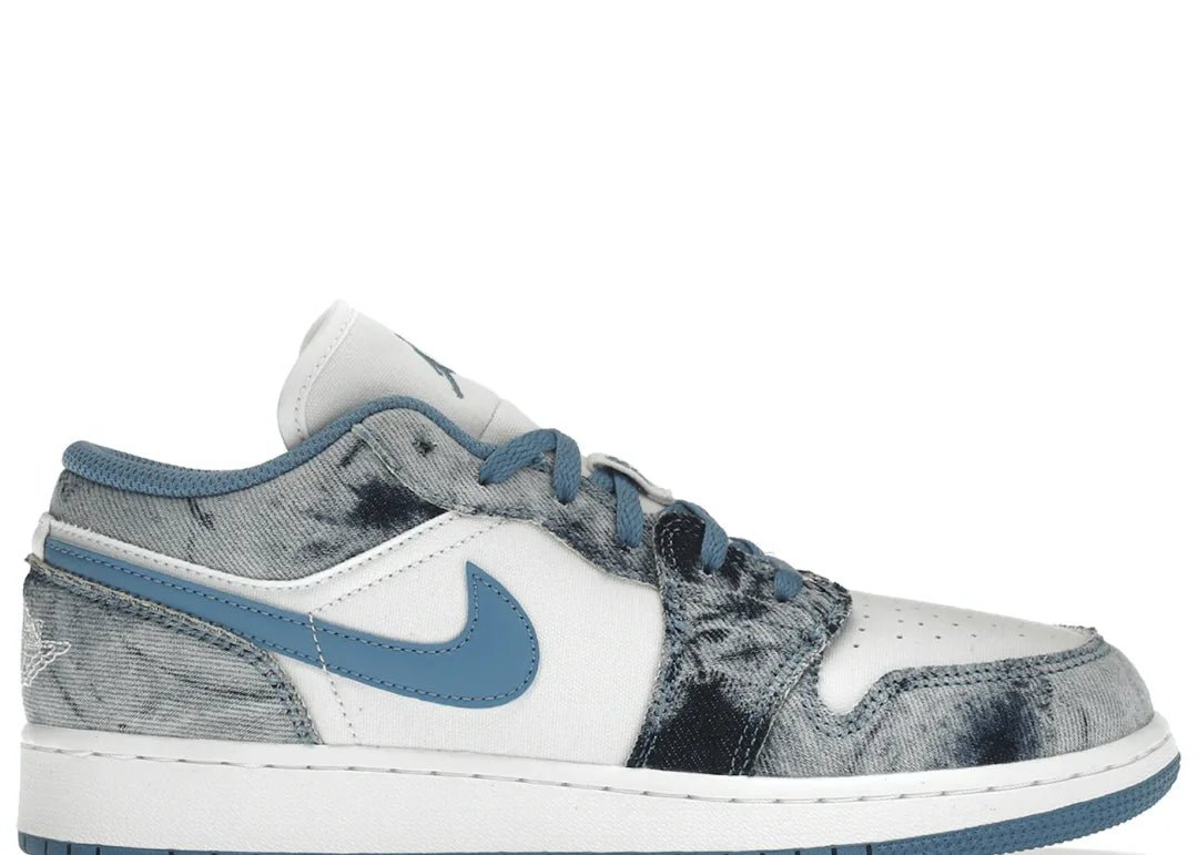 Nike Air Jordan 1 Low Washed Denim (GS) - PLUGSNEAKRS