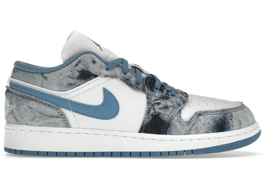 Nike Air Jordan 1 Low Washed Denim (GS) - PLUGSNEAKRS