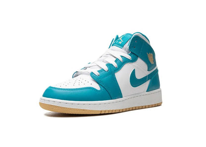 Nike Air Jordan 1 Mid Aquatone (GS) - PLUGSNEAKRS