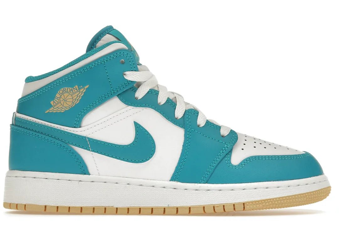 Nike Air Jordan 1 Mid Aquatone (GS) - PLUGSNEAKRS