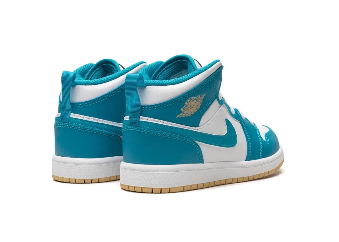 Nike Air Jordan 1 Mid Aquatone (PS) - PLUGSNEAKRS