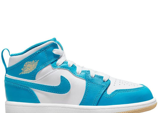 Nike Air Jordan 1 Mid Aquatone (PS) - PLUGSNEAKRS