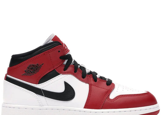 Nike Air Jordan 1 Mid Chicago (GS) - PLUGSNEAKRS