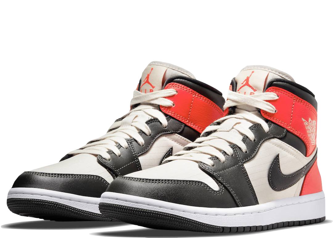 Nike Air Jordan 1 Mid Light Orewood Brown - PLUGSNEAKRS