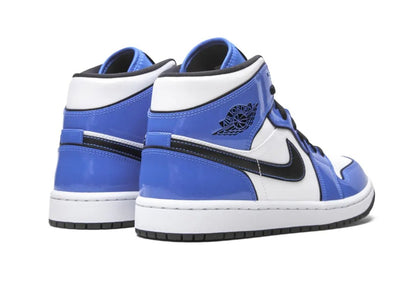 Nike Air Jordan 1 Mid Signal Blue - PLUGSNEAKRS