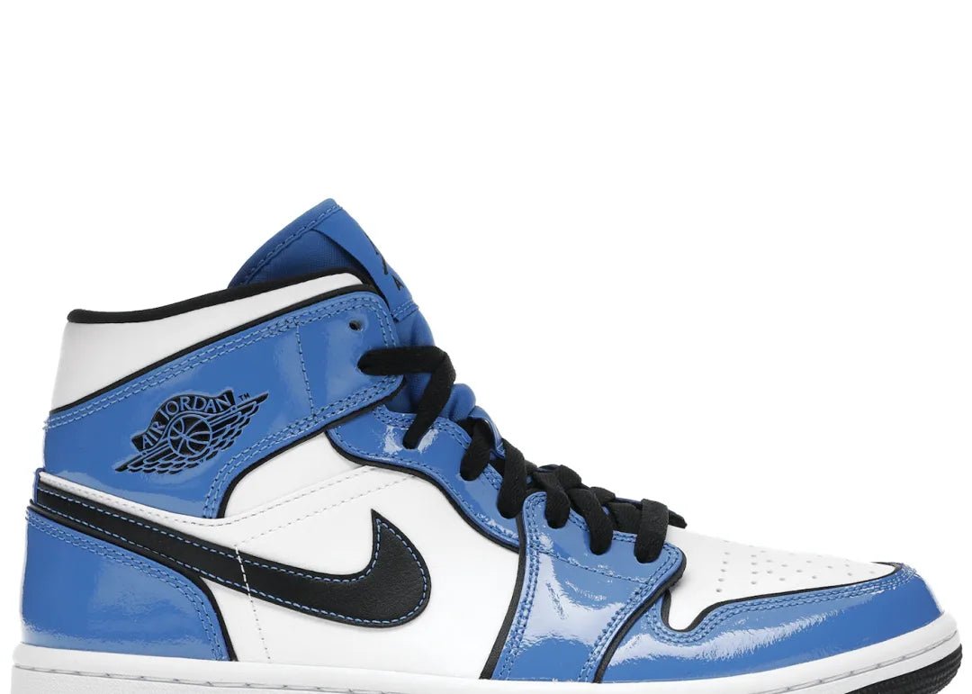 Nike Air Jordan 1 Mid Signal Blue - PLUGSNEAKRS