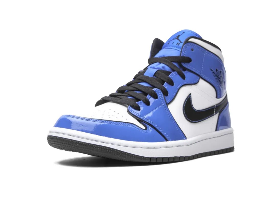 Nike Air Jordan 1 Mid Signal Blue - PLUGSNEAKRS