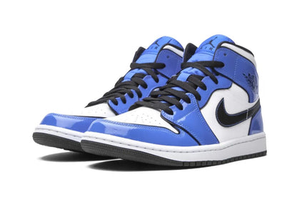 Nike Air Jordan 1 Mid Signal Blue - PLUGSNEAKRS