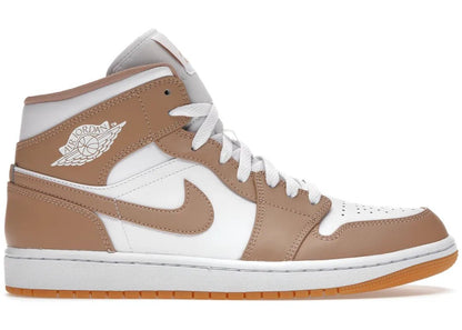 Nike Air Jordan 1 Mid Tan Gum - PLUGSNEAKRS