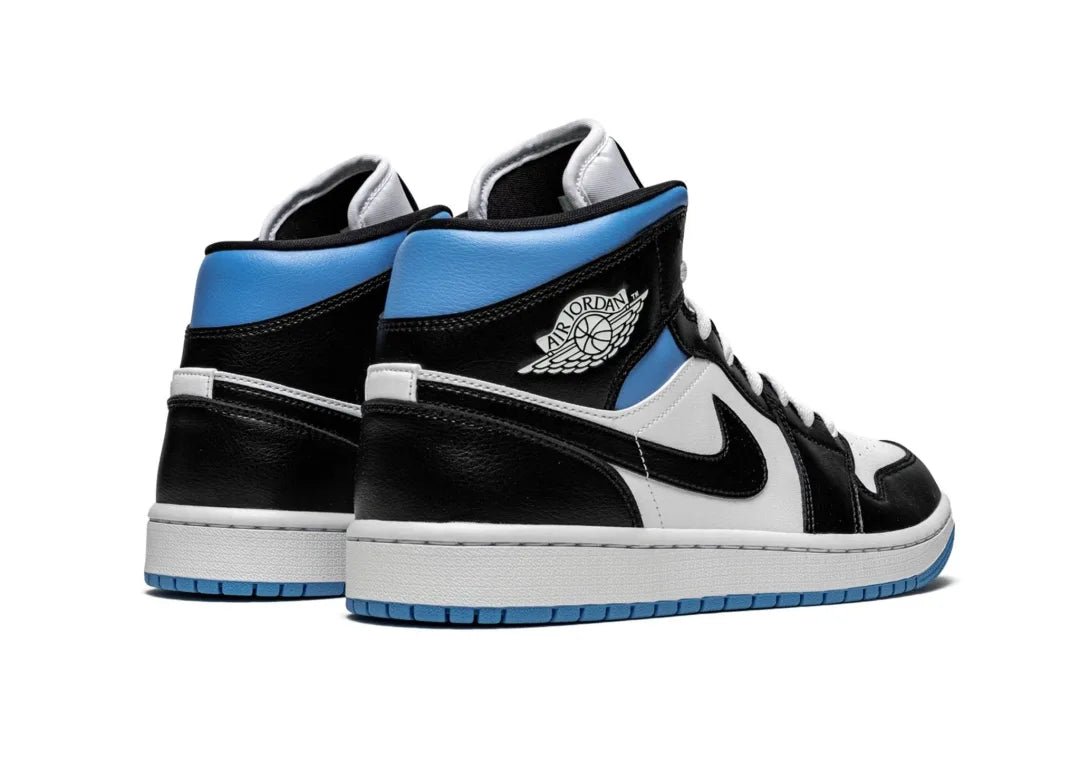 Nike Air Jordan 1 Mid University Black White - PLUGSNEAKRS