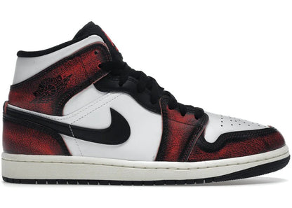 Nike Air Jordan 1 Mid Wear-Away Chicago - PLUGSNEAKRS