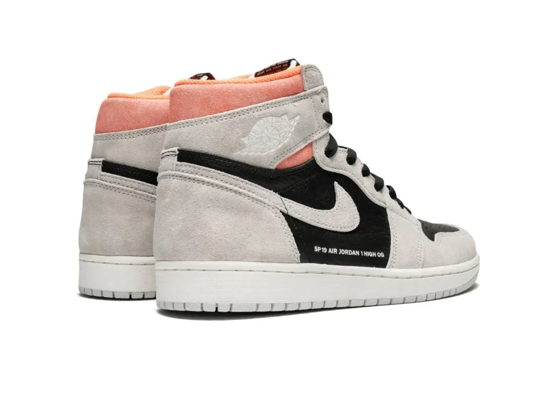 Nike Air Jordan 1 Retro High Neutral Grey Hyper Crimson - PLUGSNEAKRS