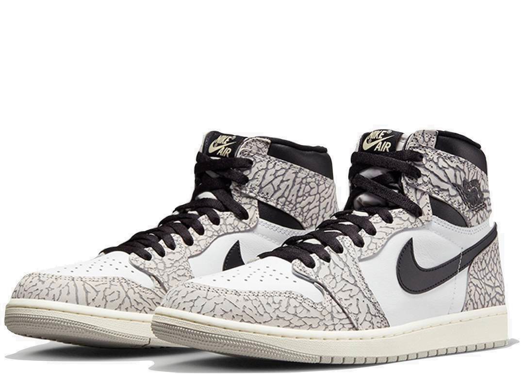 Nike Air Jordan 1 Retro High OG White Cement - PLUGSNEAKRS