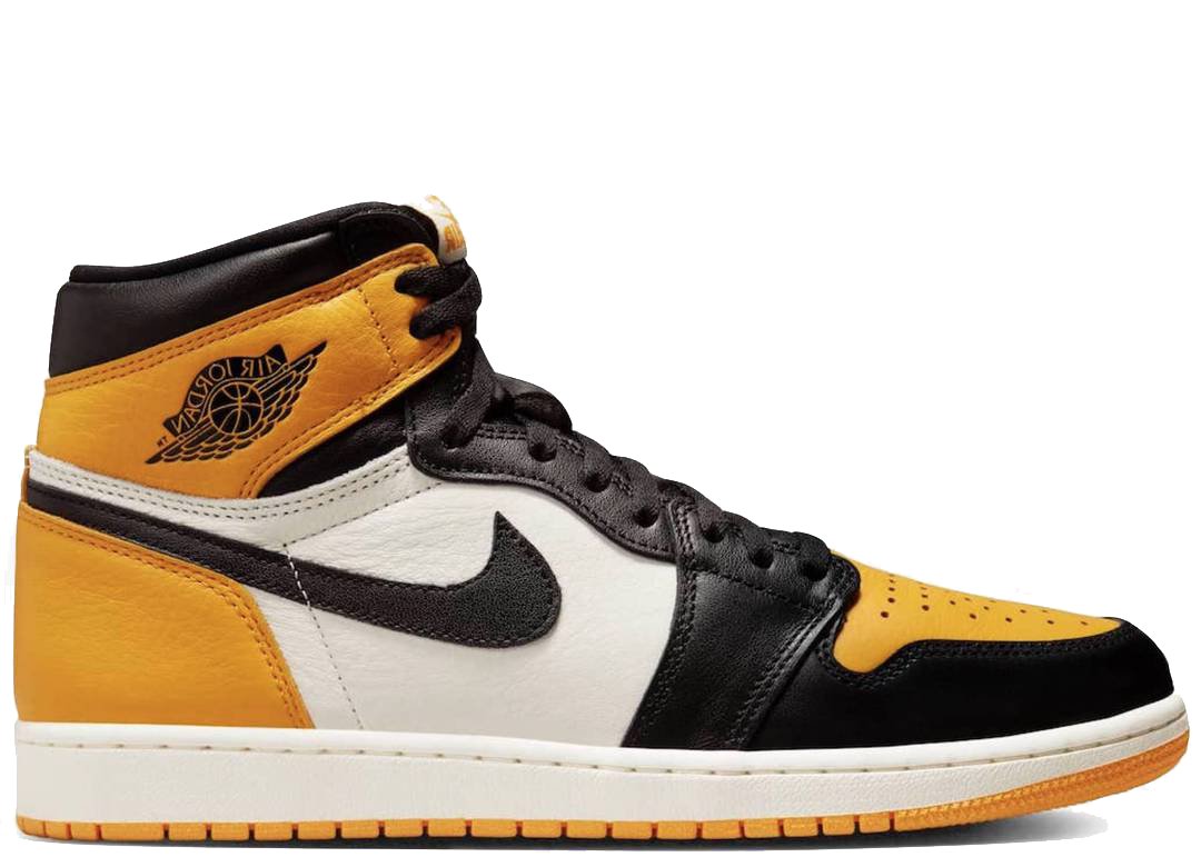 Nike Air Jordan 1 Retro High OG Yellow Toe Taxi - PLUGSNEAKRS