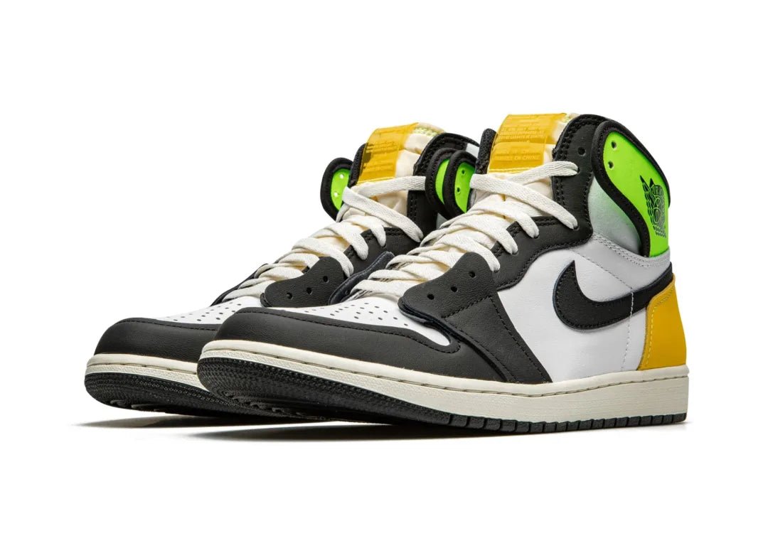 Nike Air Jordan 1 Retro High White Black Volt University Gold