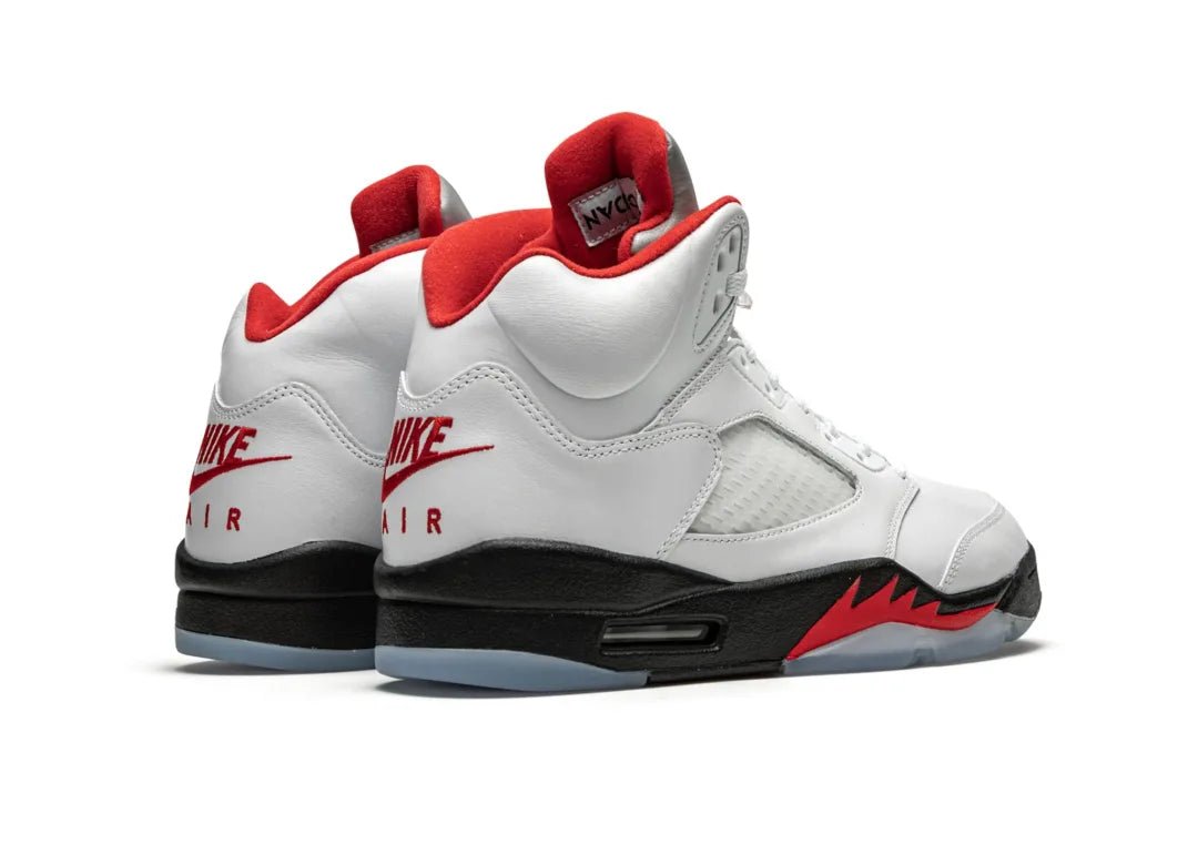 Nike Air Jordan 5 Retro Fire Red Silver Tongue