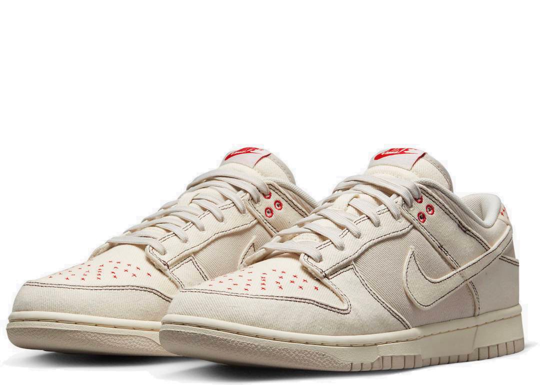 Nike Dunk Low Light Orewood Brown Sashiko - PLUGSNEAKRS