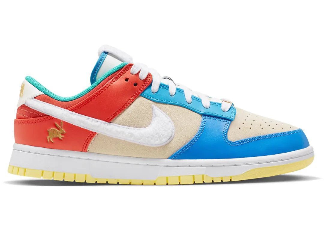 Nike Dunk Low Retro PRM Year of the Rabbit Blue Orange Cream - PLUGSNEAKRS